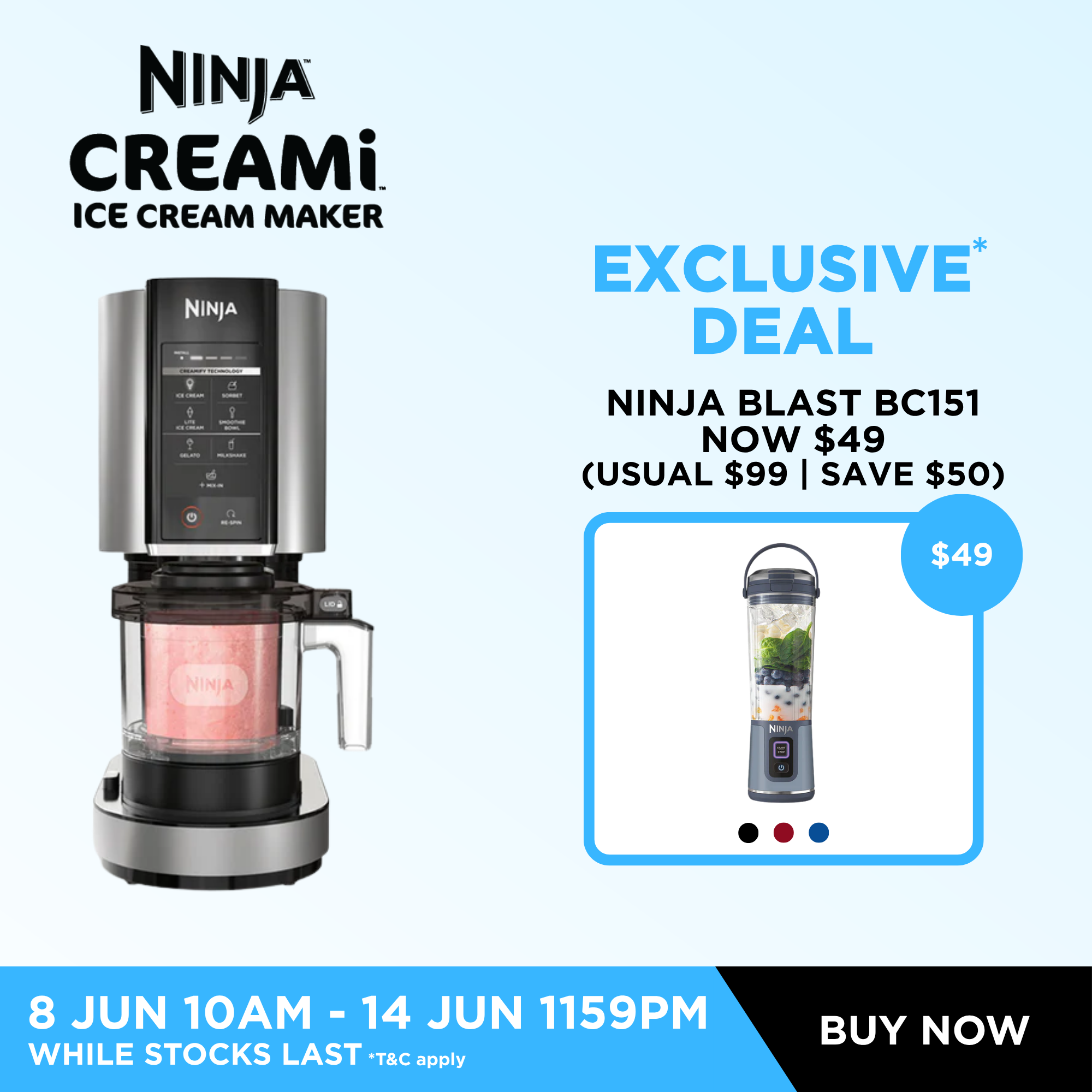 Ninja Creami Ice Cream Maker (NC300) – SharkNinja Singapore