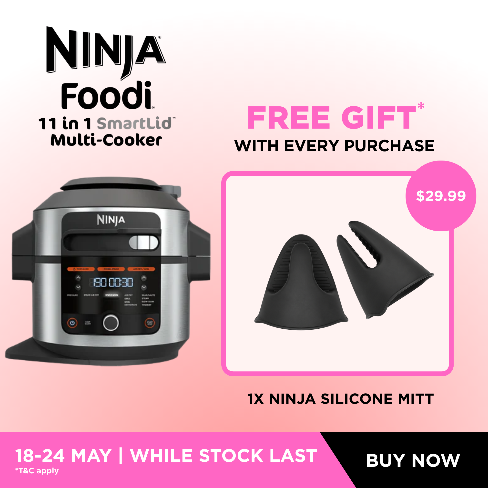 Ninja Foodi SmartLid 11-in-1 Multi-Cooker - OL550 – SharkNinja