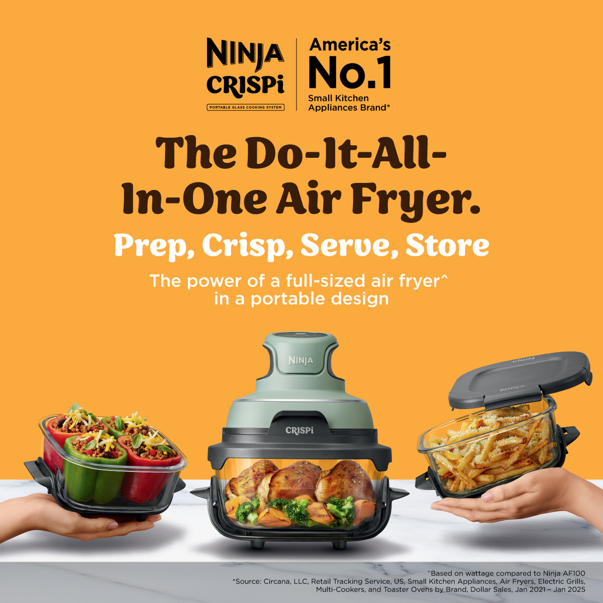 Ninja CRISPi Portable Glass Air Fryer - FN101 – SharkNinja Singapore