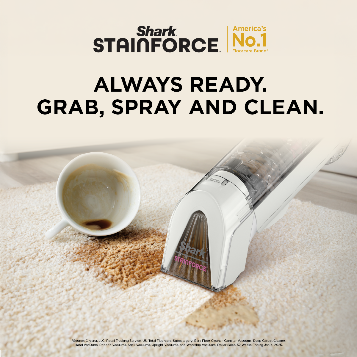 Shark StainForce Cordless Spot Cleaner - HX100SM – SharkNinja