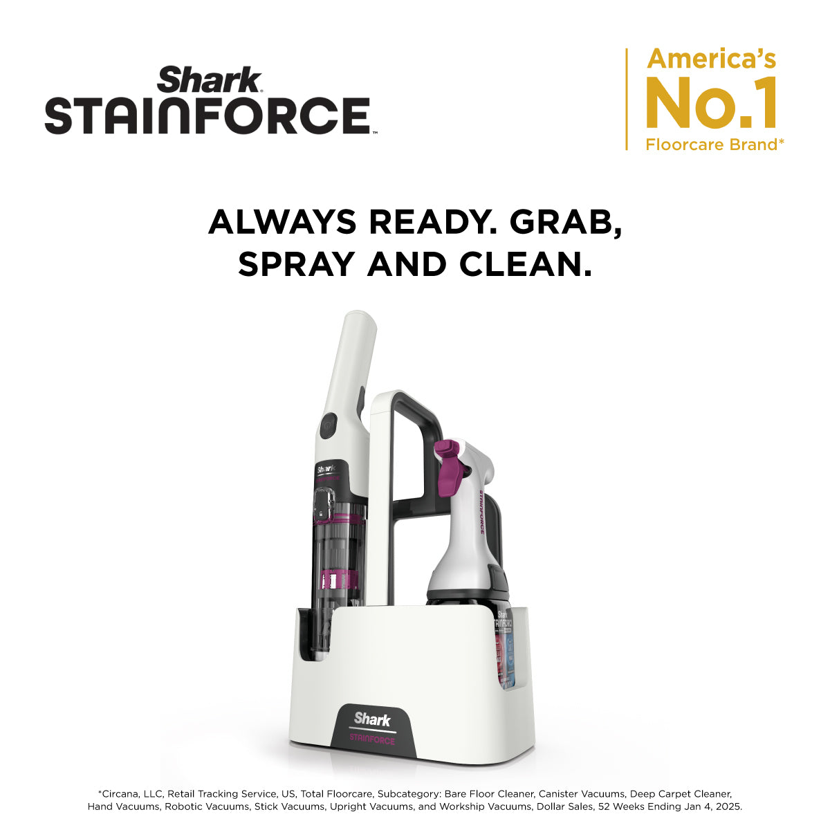 Shark StainForce Cordless Spot Cleaner - HX100SM – SharkNinja